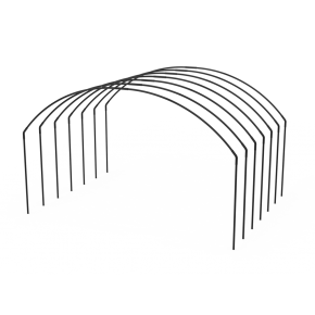 Yuvarlak Orta Alçak Tünel Sera Demiri En 4 Mt x Yükseklik 2,5 Mt