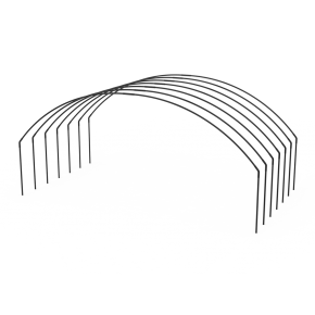 Yuvarlak Orta Alçak Tünel Sera Demiri En 5,5 Mt x Yükseklik 2,5 Mt