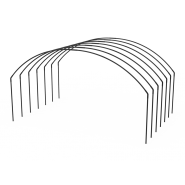 Yuvarlak Orta Alçak Tünel Sera Demiri En 5 Mt x Yükseklik 2,5 Mt