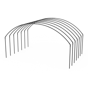 Yuvarlak Orta Alçak Tünel Sera Demiri En 5 Mt x Yükseklik 2,5 Mt