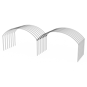 Yuvarlak Sıralı Çok Yüksek Tünel Sera Demiri  En 5,5 Mt x Yükseklik 3 Mt