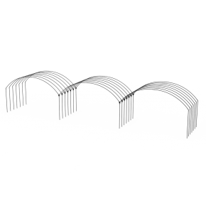 Yuvarlak Sıralı Çok Yüksek Tünel Sera Demiri  En 5,5 Mt x Yükseklik 3 Mt