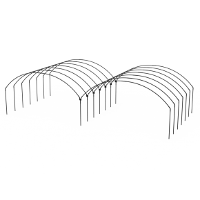 Yuvarlak Sıralı Orta Alçak Tünel Sera Demiri En 4,5 Mt x Yükseklik 2,5 Mt