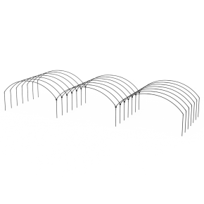 Yuvarlak Sıralı Orta Alçak Tünel Sera Demiri En 4,5 Mt x Yükseklik 2,5 Mt