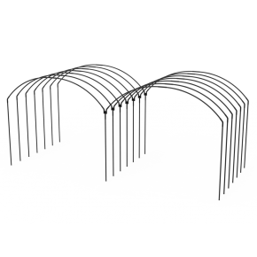 Yuvarlak Sıralı Yüksek Tünel Sera Demiri En 3,5 Mt x Yükseklik 3 Mt