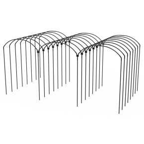 Yuvarlak Sıralı Yüksek Tünel Sera Demiri En 3 Mt x Yükseklik 3 Mt