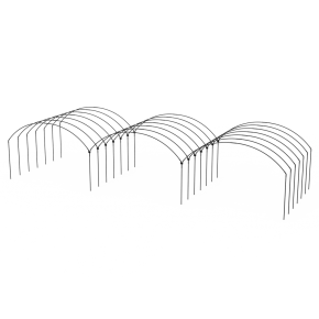 Yuvarlak Sıralı Yüksek Tünel Sera Demiri En 4,5 Mt x Yükseklik 3 Mt