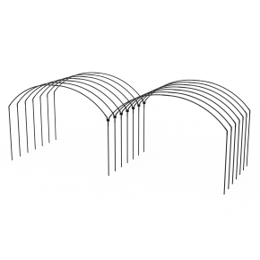 Yuvarlak Sıralı Yüksek Tünel Sera Demiri En 4 Mt x Yükseklik 3 Mt