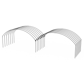 Yuvarlak Sıralı Yüksek Tünel Sera Demiri En 5,5 Mt x Yükseklik 3 Mt
