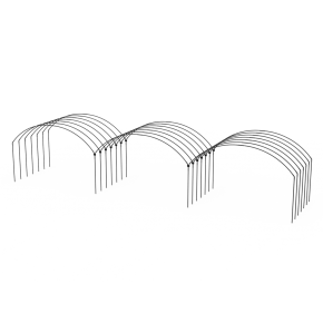 Yuvarlak Sıralı Yüksek Tünel Sera Demiri En 5 Mt x Yükseklik 3 Mt