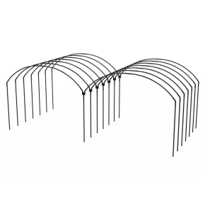 Yuvarlak Sıralı Orta Alçak Tünel Sera Demiri En 3 Mt x Yükseklik 2,5 Mt