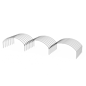 Yuvarlak Sıralı Alçak Tünel Sera Demiri En 4 Mt x Yükseklik 2 Mt