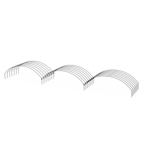 Yuvarlak Sıralı Alçak Tünel Sera Demiri En 5,5 Mt x Yükseklik 2 Mt