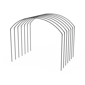 Yuvarlak Çok Yüksek Tünel Sera Demiri En 4 Mt x Yükseklik 3,5 Mt