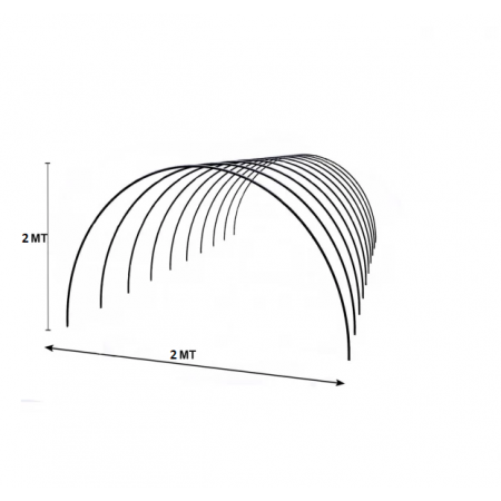 Alçak Tünel Sera Demiri En 2 Mt x 2 Mt 6 Mt