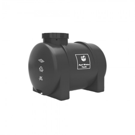 Yatay Tarımsal Su Deposu Siyah - 300 Lt